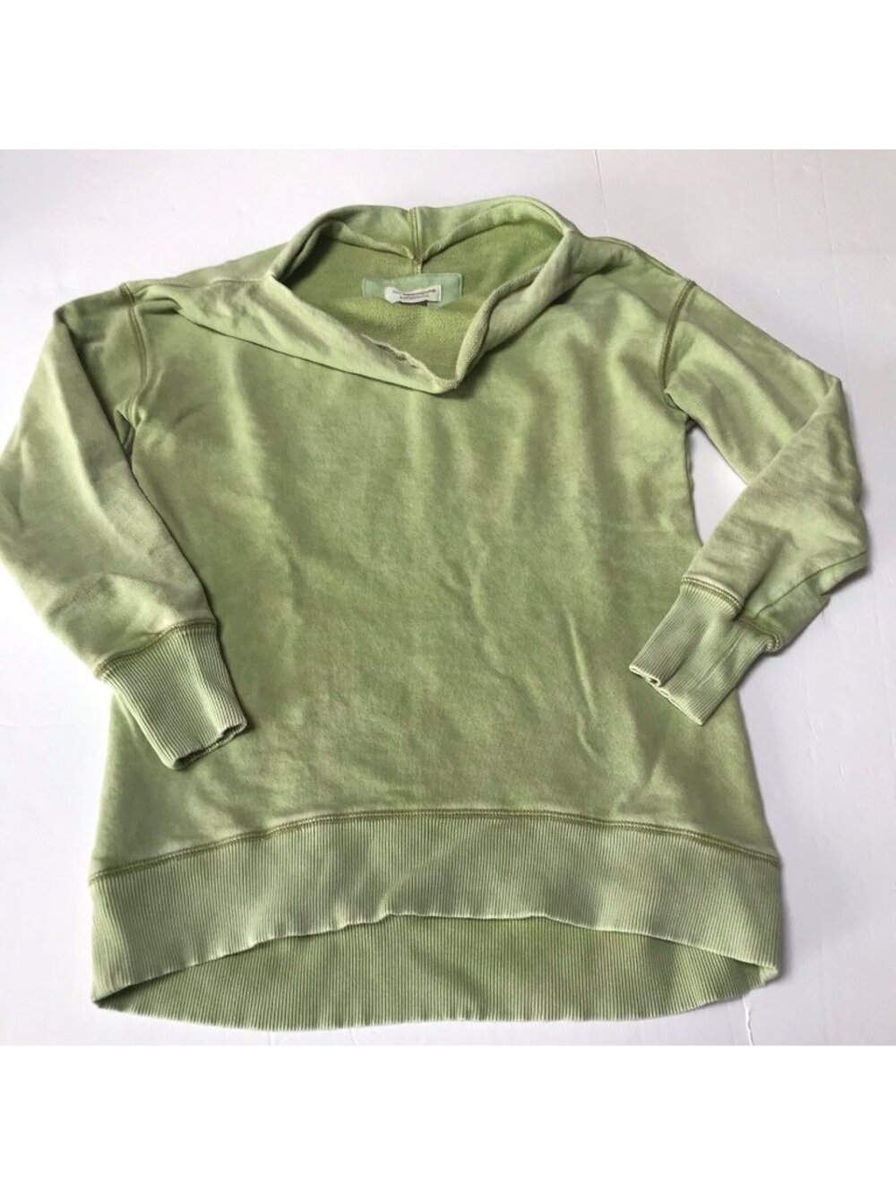 Pilcro Anthropologie Sweatshirt Womens XS Green Beach Top Lounge Gym Grunge Surf